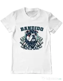 Tricou personalizat barbat BULLDOG 07 Alb