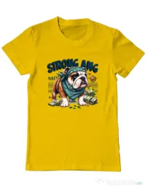Tricou personalizat barbat BULLDOG 09 Galben