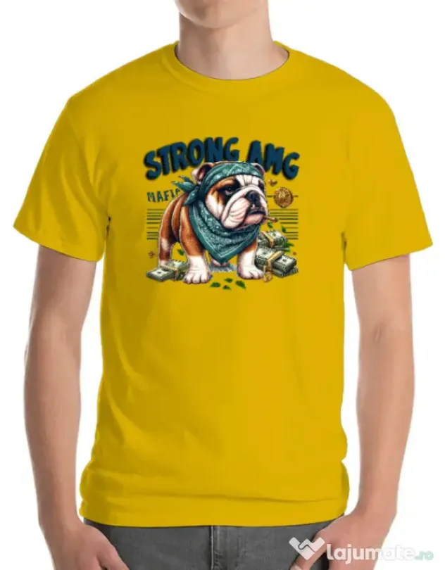 Tricou personalizat barbat BULLDOG 09 Galben