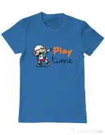 Tricou personalizat barbat Play Time Albastru azuriu