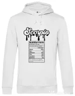 Hanorac barbat cu gluga Zodiac | Scorpion Alb