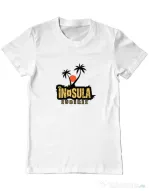 Tricou personalizat barbat Insula white Alb