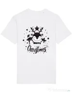 Tricou STANLEY STELLA barbat Merry schristmas Alb