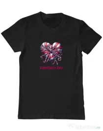 Tricou personalizat barbat Valentine\'s Day  2025 Negru