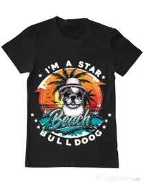 Tricou personalizat barbat oversize BULLDOG 12 Negru