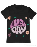 Tricou personalizat barbat oversize M&D 25 woman\'s day Negru