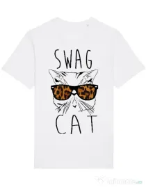 Tricou STANLEY STELLA barbat Swag cat Alb