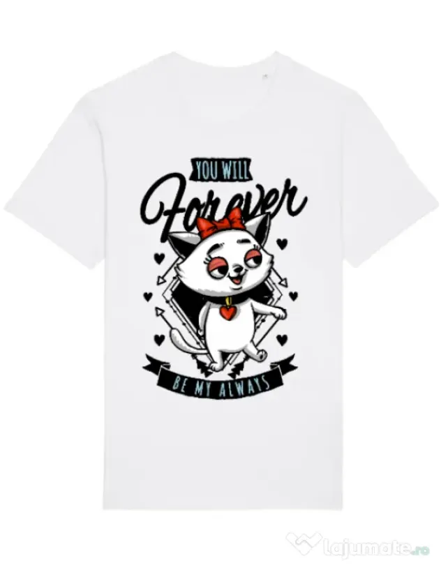 Tricou STANLEY STELLA barbat Forever my always Alb