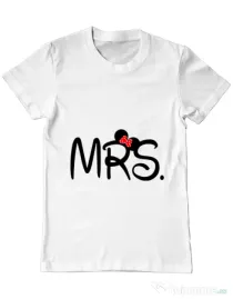 Tricou ADLER barbat Mrs Minnie Alb
