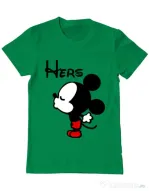 Tricou ADLER barbat Hers Mickey Verde mediu