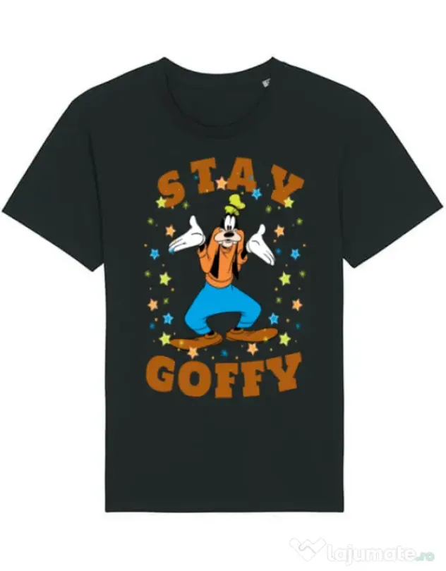 Tricou STANLEY STELLA barbat Stay Goofy Negru