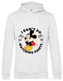 Hoodie barbat cu gluga Matching shirts Alb