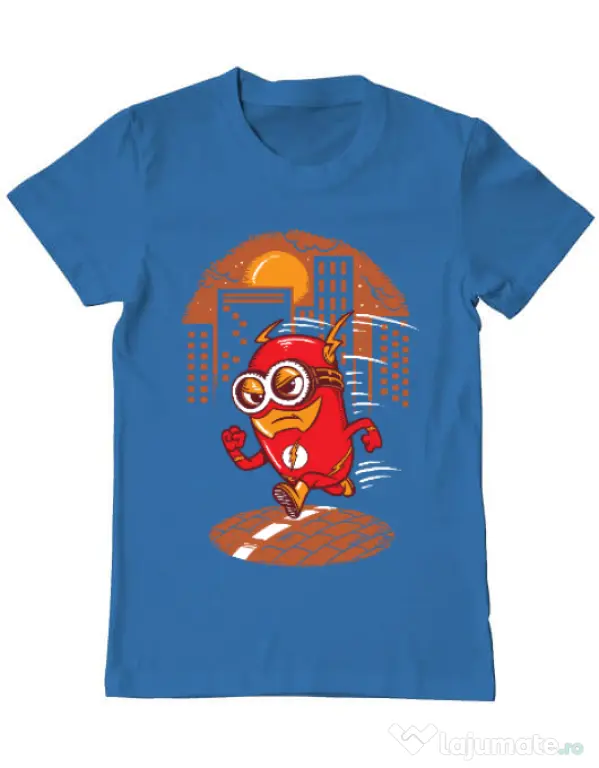 Tricou ADLER barbat Flash minion Albastru azuriu