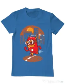 Tricou ADLER barbat Flash minion Albastru azuriu