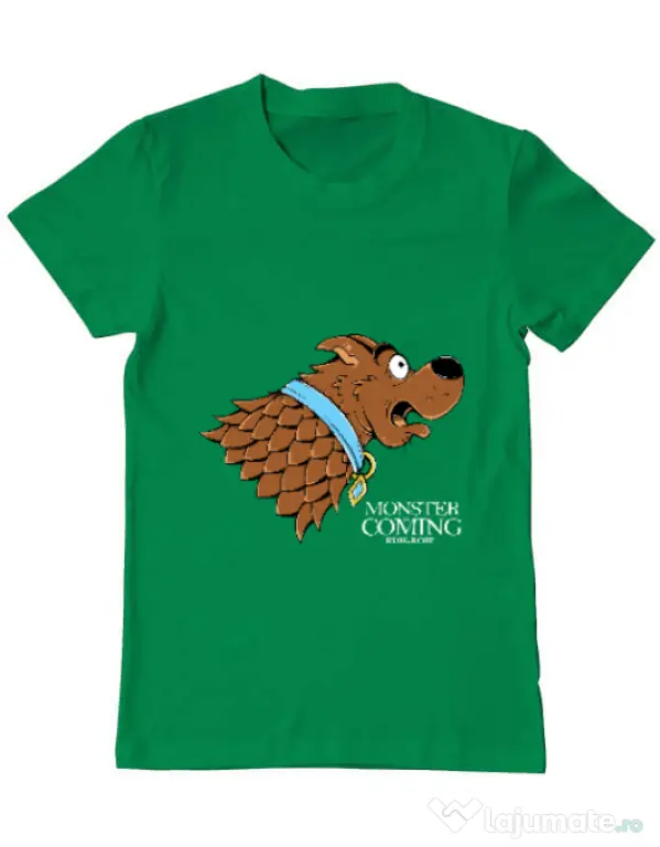 Tricou ADLER barbat Monster is coming Verde mediu