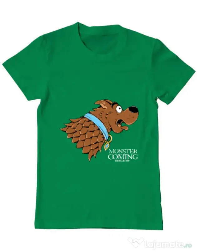 Tricou ADLER barbat Monster is coming Verde mediu