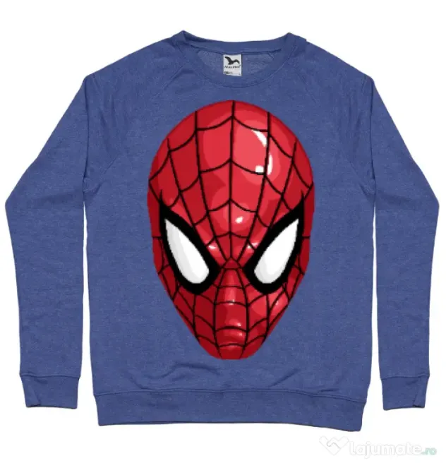 Bluza ADLER barbat Spiderman mask Albastru melanj