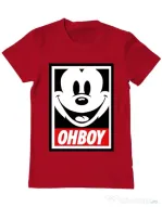 Tricou ADLER barbat Oh boy Rosu