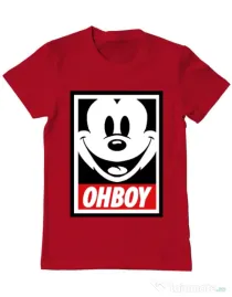 Tricou ADLER barbat Oh boy Rosu