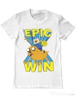 Tricou ADLER barbat Epic win Alb