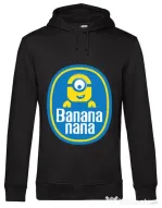 Hoodie barbat cu gluga Bananana Negru