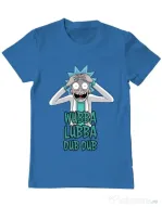 Tricou ADLER barbat Wubba Lubba Dub Dub Albastru azuriu