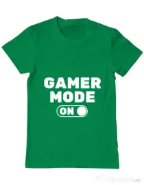 Tricou ADLER barbat Gamer mode on Verde mediu