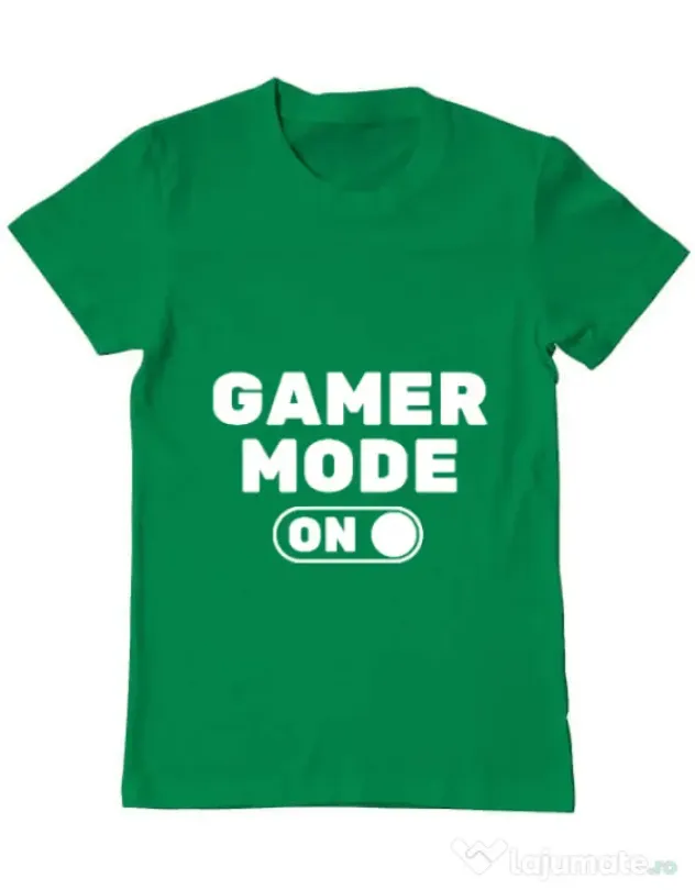 Tricou ADLER barbat Gamer mode on Verde mediu