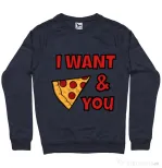 Bluza ADLER barbat I want you Denim inchis