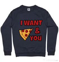 Bluza ADLER barbat I want you Denim inchis
