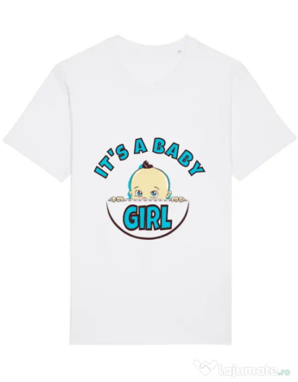 Tricou STANLEY STELLA barbat It’s a baby girl Alb