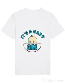 Tricou STANLEY STELLA barbat It’s a baby girl Alb