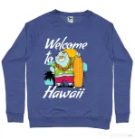 Bluza ADLER barbat Welcome to Hawaii Albastru melanj