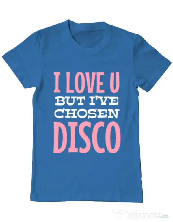 Tricou ADLER barbat I’ve chosen disco Albastru azuriu