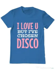 Tricou ADLER barbat I’ve chosen disco Albastru azuriu