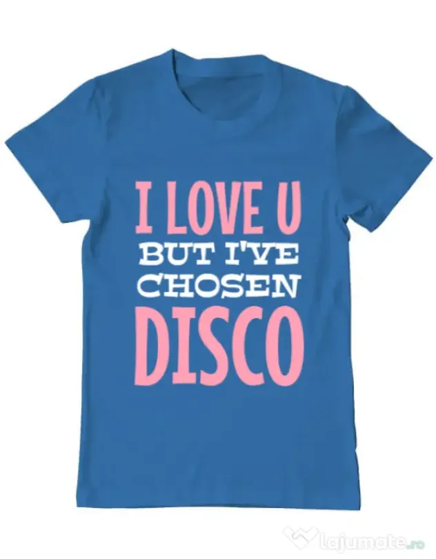Tricou ADLER barbat I’ve chosen disco Albastru azuriu