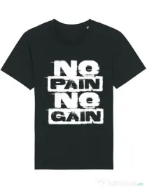 Tricou STANLEY STELLA barbat No pain, no gain Negru