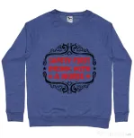 Bluza ADLER barbat Safety first drink with a nurse Albastru melanj