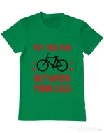 Tricou ADLER barbat Put the fun Between your legs Verde mediu