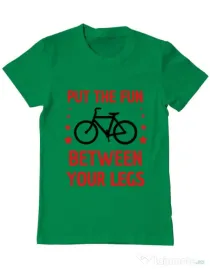Tricou ADLER barbat Put the fun Between your legs Verde mediu