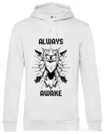 Hoodie barbat cu gluga Always awake Alb