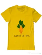 Tricou ADLER barbat I carrot do this Galben