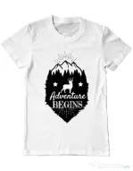 Tricou ADLER barbat Adventure Begins Alb