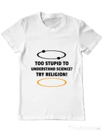 Tricou ADLER barbat Try religion Alb