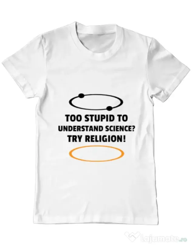Tricou ADLER barbat Try religion Alb