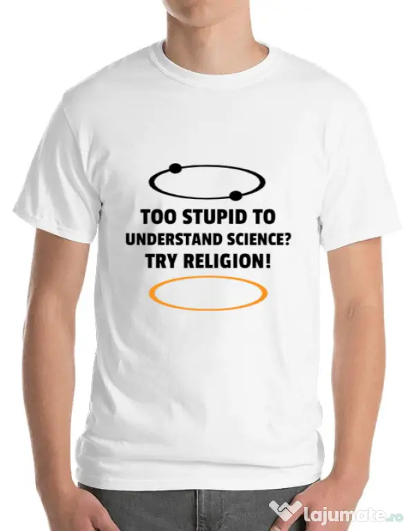Tricou ADLER barbat Try religion Alb