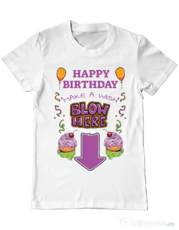 Tricou ADLER barbat Make a wish Alb