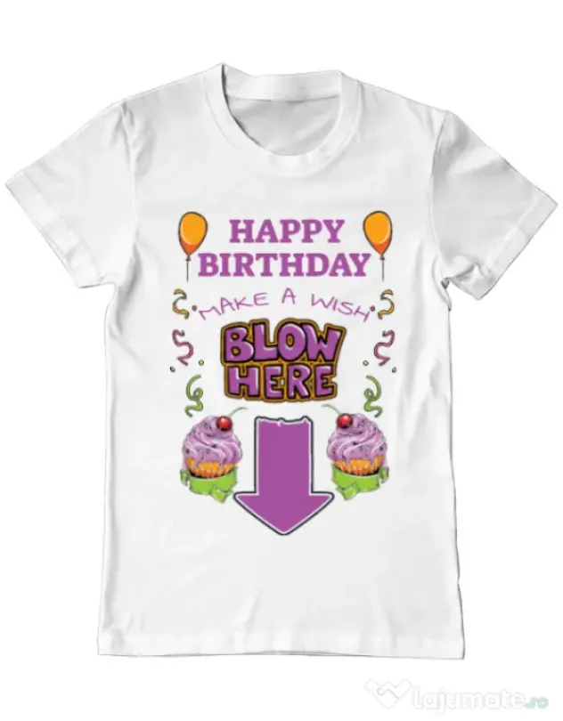 Tricou ADLER barbat Make a wish Alb