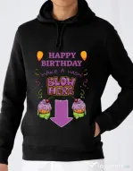 Hoodie barbat cu gluga Make a wish Negru