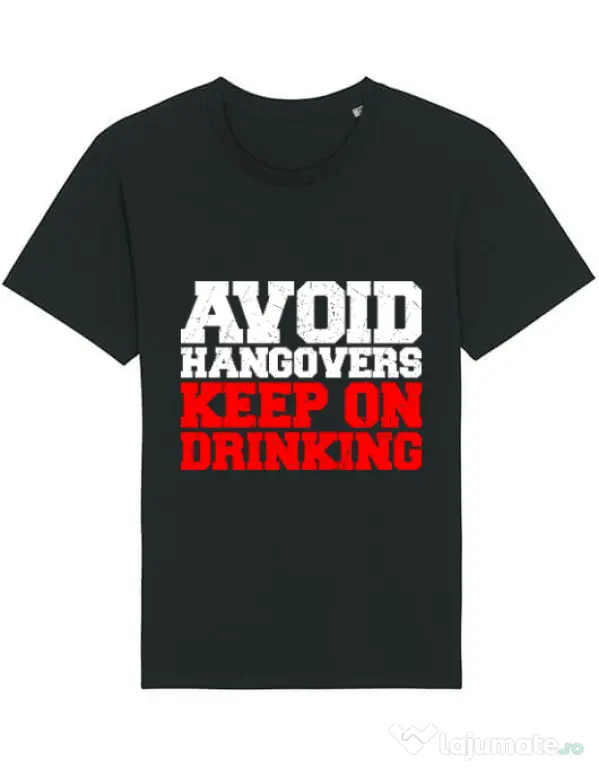 Tricou STANLEY STELLA barbat Avoid hangovers Negru